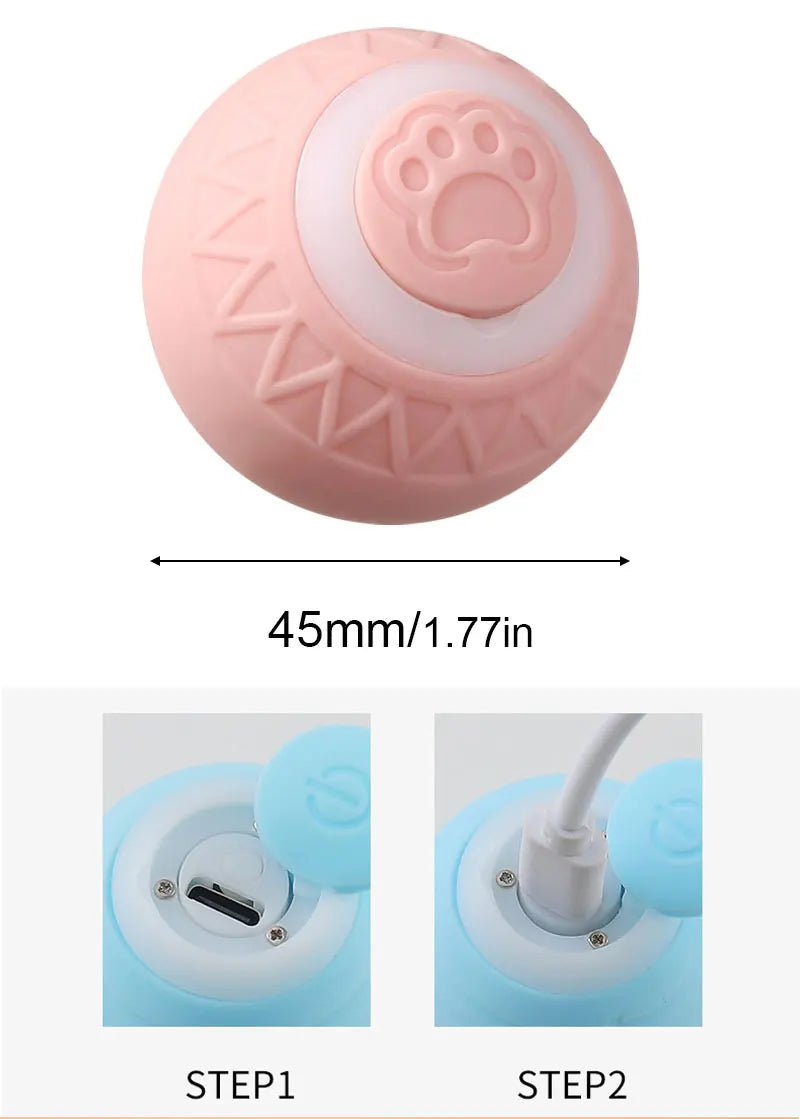 BRINQUEDOS-Bola interativa para gatos, brinquedo inteligente para gatos, bola mágica com rolamento automático para ambientes internos, bola de brinquedo para cães, bola de rolamento que quica e se move automaticamente