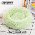 CAMINHAS-Cama redonda para animais de estimação de 40-60 cm, cama para cães grandes, cama supermacia para gatos, longa, de pelúcia, cesta para cães, almofada, cama para gatos, tapete para animais, sofá para dormir