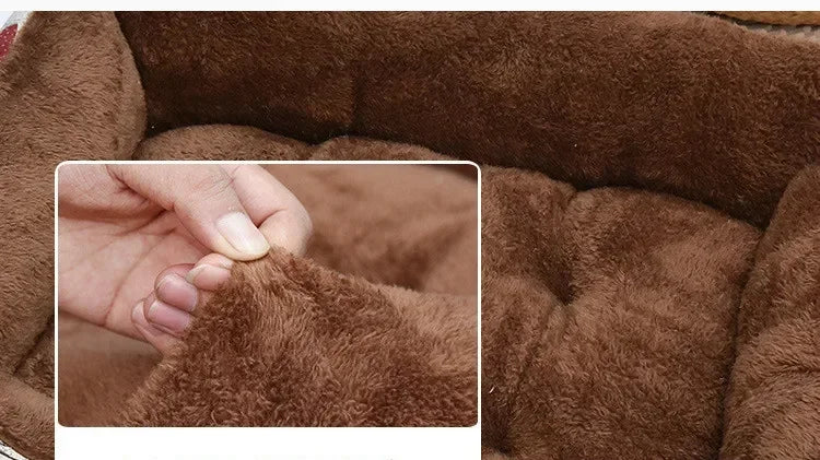 CAMINHAS-Cama para cachorro de estimação, almofada para filhotes, canil para filhotes de gatos, tamanho grande, ninho macio, cestas para cães pequenos e grandes, sofá macio, almofada para animais