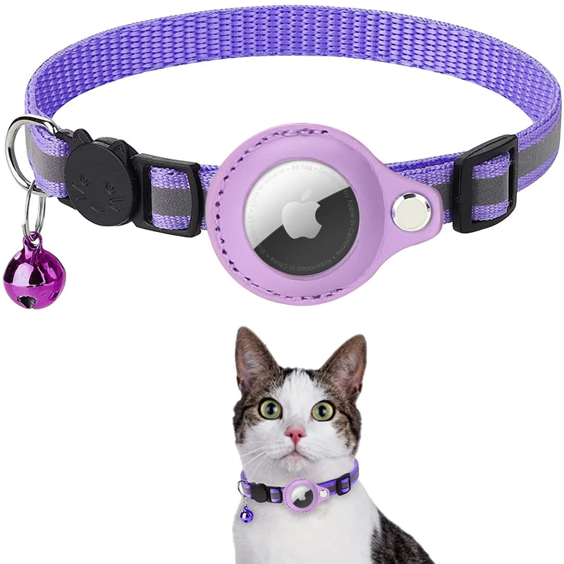 ACESSÓRIOS-Coleira rastreadora GPS para gatos, à prova d'água, anti-perda, rastreadora de animais de estimação, localizadora Bluetooth para animais de estimação, coleira inteligente leve para rastreamento seguro de animais de estimação