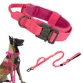 ACESSÓRIOS-Conjunto de coleira tática militar para cães, coleira durável para animais de estimação, coleira retrátil, acessório de treinamento para cães de médio e grande porte, pastor alemão
