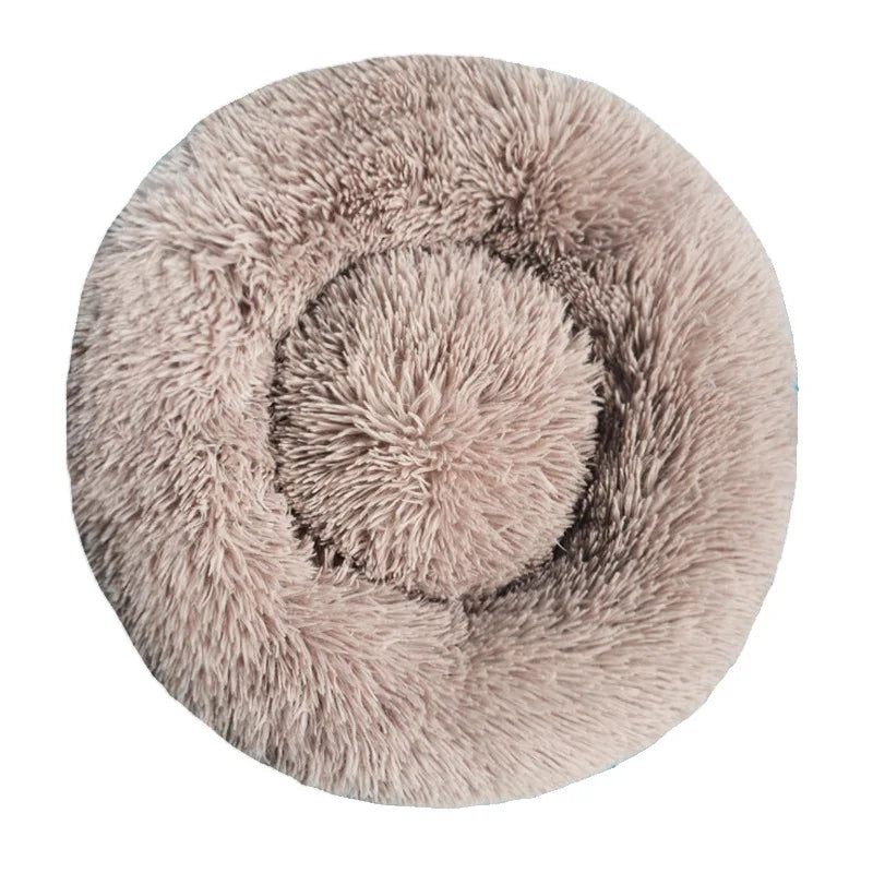 CAMINHAS-Cama redonda para cachorro, cama quente para inverno, cesta de pelúcia para cachorro, cama lavável para animais de estimação para cães pequenos, médios e grandes, sofá para gatos