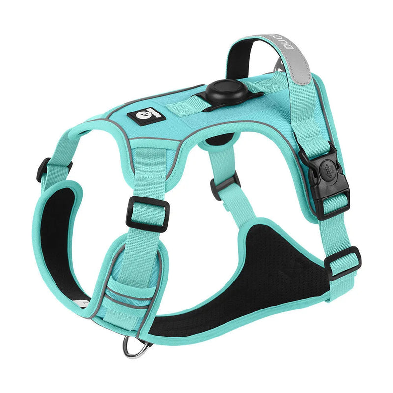 ACESSÓRIOS-Conjunto de arnês para cães com suporte para etiqueta de ar e guia - Conjunto de arnês e guia para cães Oxford respirável premium, durável e refletivot