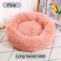 CAMINHAS-Cama redonda para animais de estimação de 40-60 cm, cama para cães grandes, cama supermacia para gatos, longa, de pelúcia, cesta para cães, almofada, cama para gatos, tapete para animais, sofá para dormir