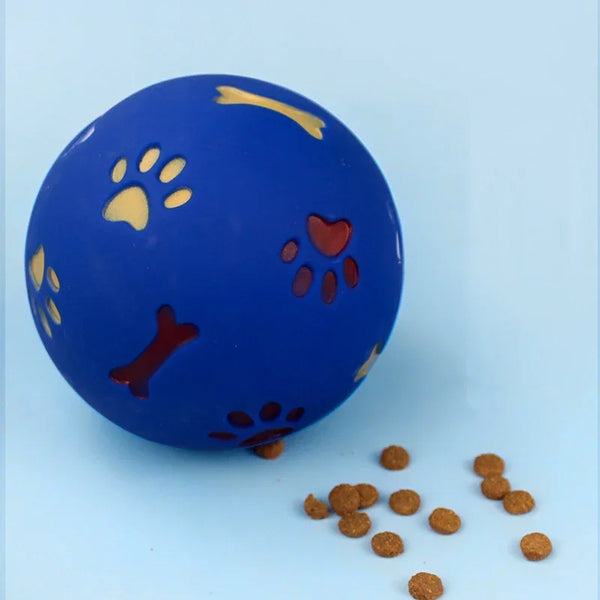 BRINQUEDOS-Brinquedo para cães e gatos, alimentador com vazamento de comida, bola de borracha para mastigar, alimentador interativo para gatos e cães, brinquedos de treinamento para gatos