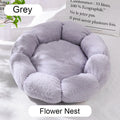CAMINHAS-Cama redonda para animais de estimação de 40-60 cm, cama para cães grandes, cama supermacia para gatos, longa, de pelúcia, cesta para cães, almofada, cama para gatos, tapete para animais, sofá para dormir