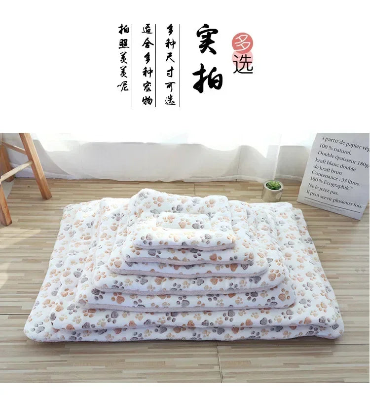 CAMINHAS-Tapete macio e quente para animais de estimação, cama para cachorro, cama para gato, tapete grosso para dormir, cobertor para cachorro, filhote, gatinho, cama para cachorro, para cães pequenos e grandes