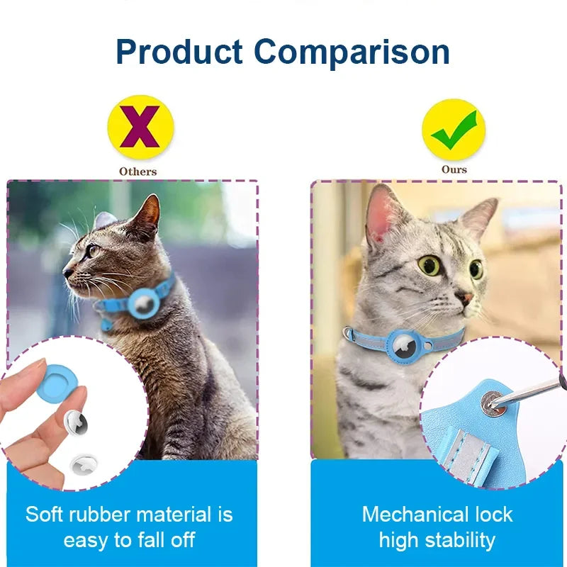 ACESSÓRIOS-Coleira rastreadora GPS para gatos, à prova d'água, anti-perda, rastreadora de animais de estimação, localizadora Bluetooth para animais de estimação, coleira inteligente leve para rastreamento seguro de animais de estimação
