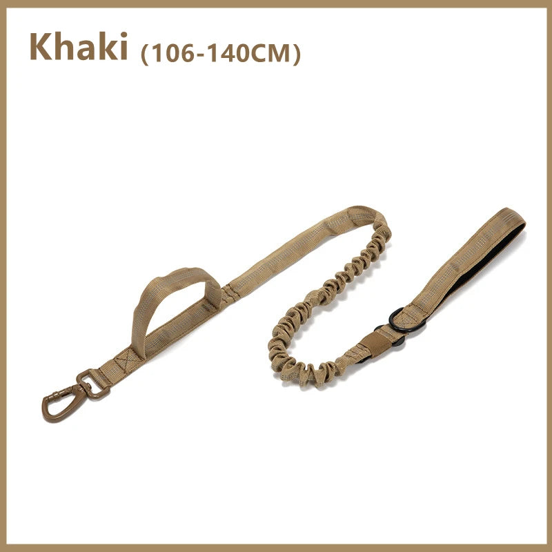 ACESSÓRIOS-Conjunto de coleira tática militar para cães, coleira durável para animais de estimação, coleira retrátil, acessório de treinamento para cães de médio e grande porte, pastor alemão