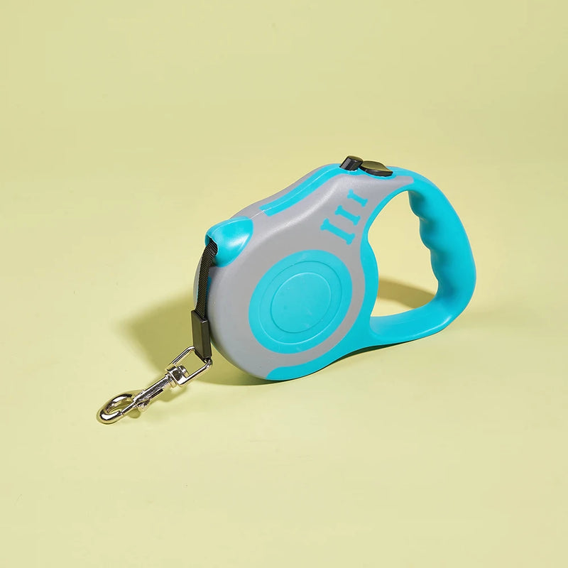 ACESSÓRIOS-Coleira retrátil automática de nylon durável para cães pequenos, gatos, 3m e 5m