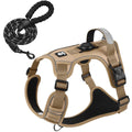 ACESSÓRIOS-Conjunto de arnês para cães com suporte para etiqueta de ar e guia - Conjunto de arnês e guia para cães Oxford respirável premium, durável e refletivot
