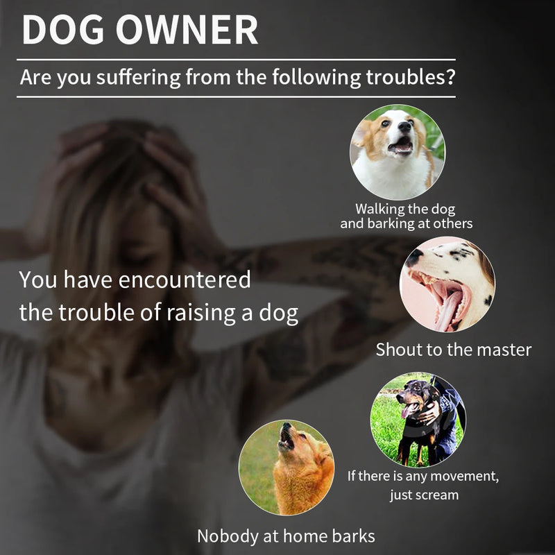 ACESSÓRIOS-Smart Automatic Anti Barking Dog Collar HD Digital Display IP67 Waterproof Collar For Dog Rechargeable Bark Stopper Stop Barking