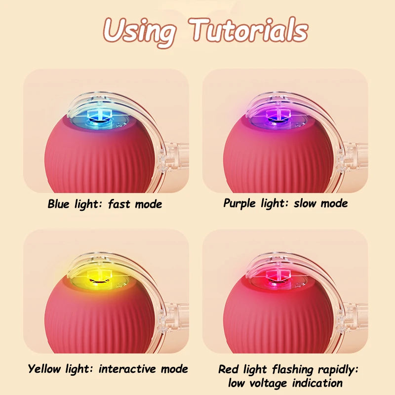 BRINQUEDOS-Novo brinquedo interativo para gatos, bola rolante automática, rabo falso, brinquedo elétrico inteligente recarregável para animais de estimação, treinamento para cães e gatos, imitação de ratoe