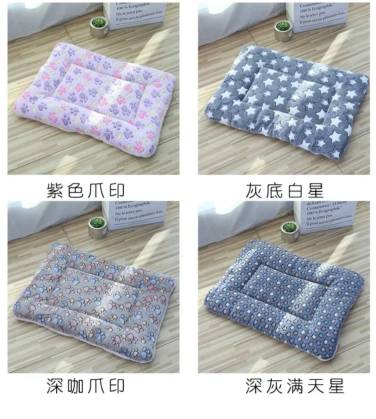CAMINHAS-Tapete macio e quente para animais de estimação, cama para cachorro, cama para gato, tapete grosso para dormir, cobertor para cachorro, filhote, gatinho, cama para cachorro, para cães pequenos e grandes