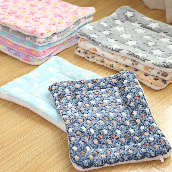 CAMINHAS-Tapete macio e quente para animais de estimação, cama para cachorro, cama para gato, tapete grosso para dormir, cobertor para cachorro, filhote, gatinho, cama para cachorro, para cães pequenos e grandes