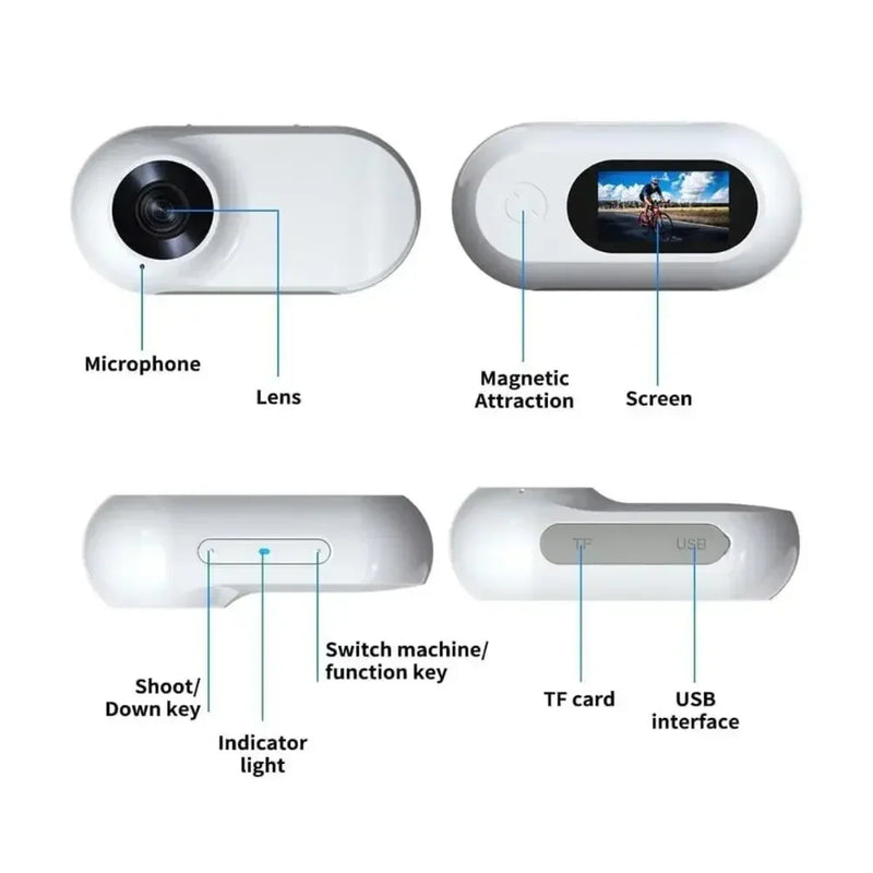ACESSÓRIOS-Dog Tracker Collar HD 1080P Wireless Collar Camera with Video Records No WiFi Needed Cat Collars Camera Outdoor Wireless Collar