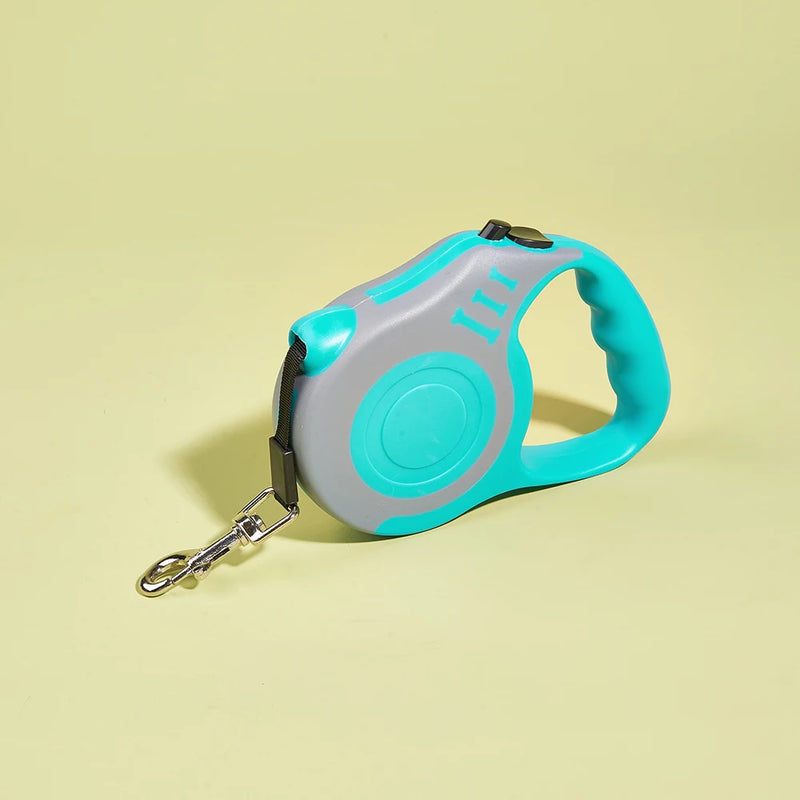 ACESSÓRIOS-Coleira retrátil automática de nylon durável para cães pequenos, gatos, 3m e 5m
