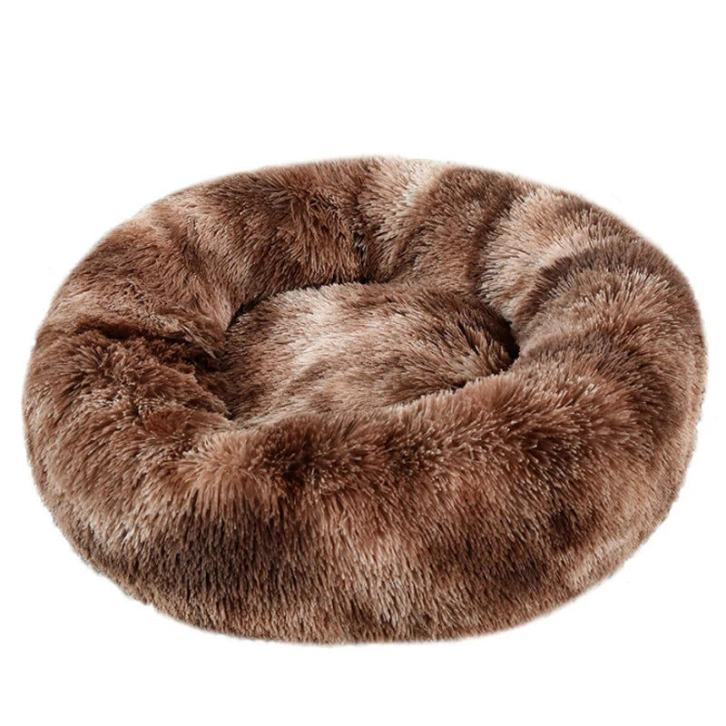 CAMINHAS-Cama redonda para cachorro, cama quente para inverno, cesta de pelúcia para cachorro, cama lavável para animais de estimação para cães pequenos, médios e grandes, sofá para gatos