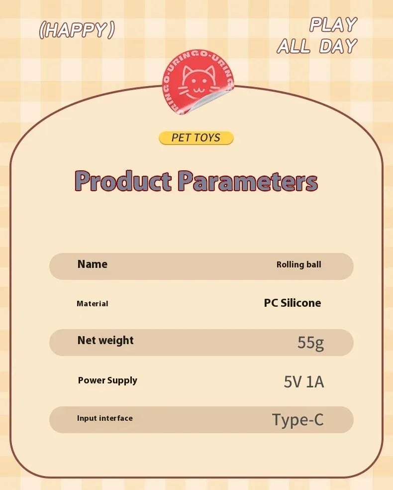BRINQUEDOS-Novo brinquedo interativo para gatos, bola rolante automática, rabo falso, brinquedo elétrico inteligente recarregável para animais de estimação, treinamento para cães e gatos, imitação de ratoe