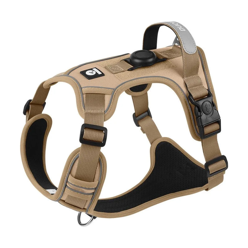 ACESSÓRIOS-Conjunto de arnês para cães com suporte para etiqueta de ar e guia - Conjunto de arnês e guia para cães Oxford respirável premium, durável e refletivot