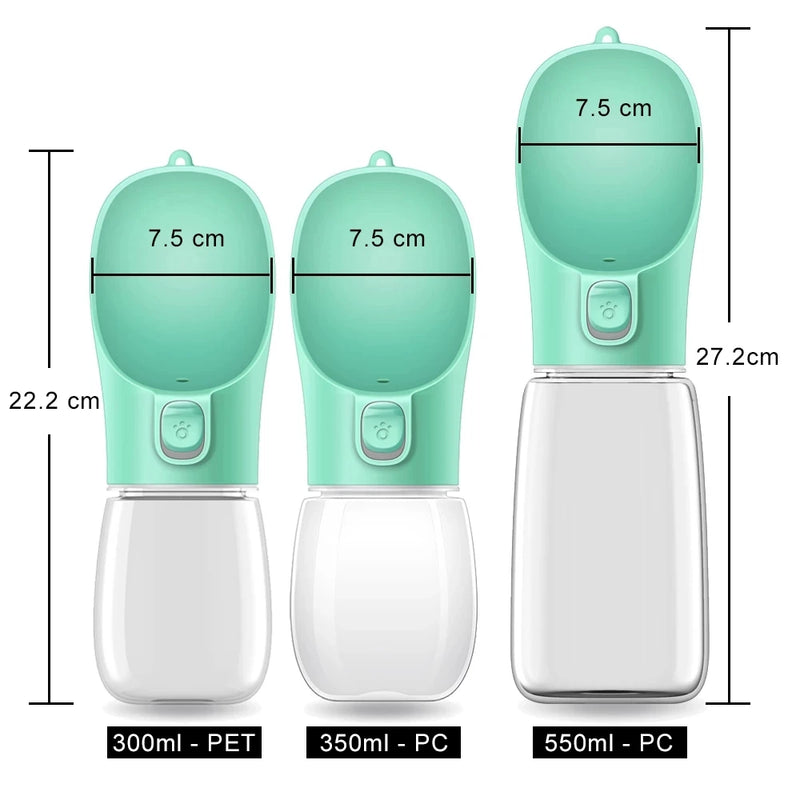 HIGIENE-Garrafa de água portátil para cães pequenos e grandes, tigelas à prova de vazamento para caminhada ao ar livre, suprimentos para chihuahua e buldogue francês