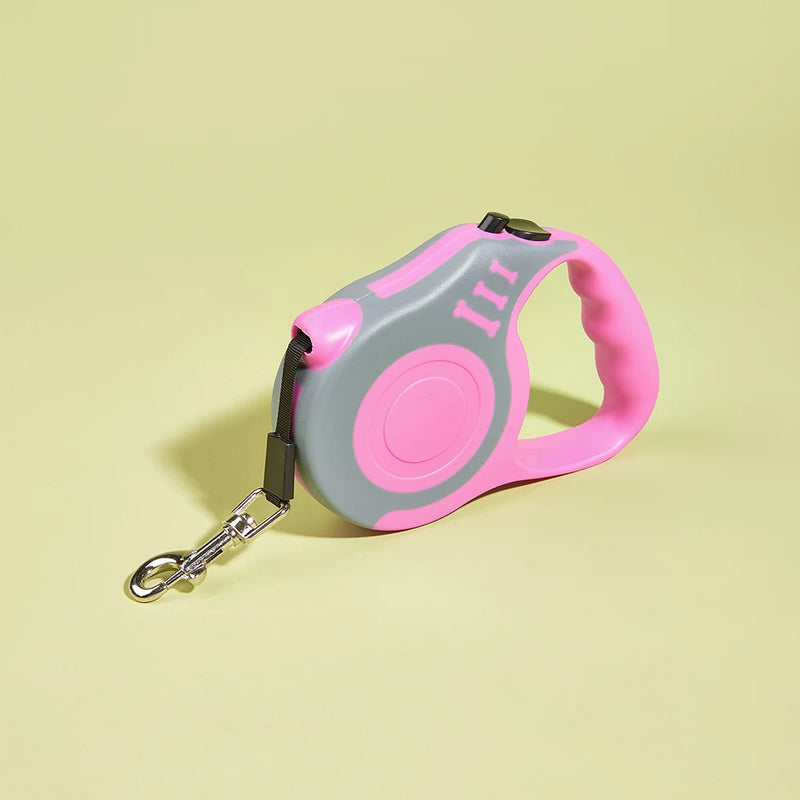 ACESSÓRIOS-Coleira retrátil automática de nylon durável para cães pequenos, gatos, 3m e 5m