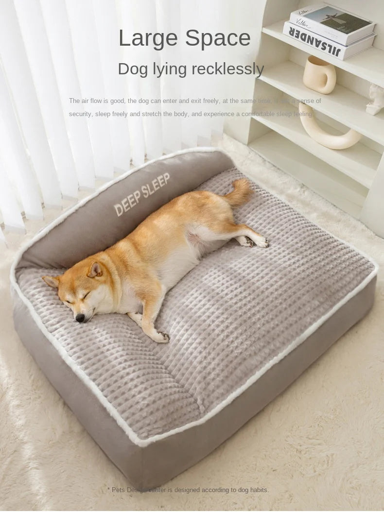CAMINHAS-New Cat Bed Dog Pet Bed Kennel Non-Slip Winter Warm Small Dog Kennel Sleeping Removed Washed Soft Puppy Cushion Cat Supplies